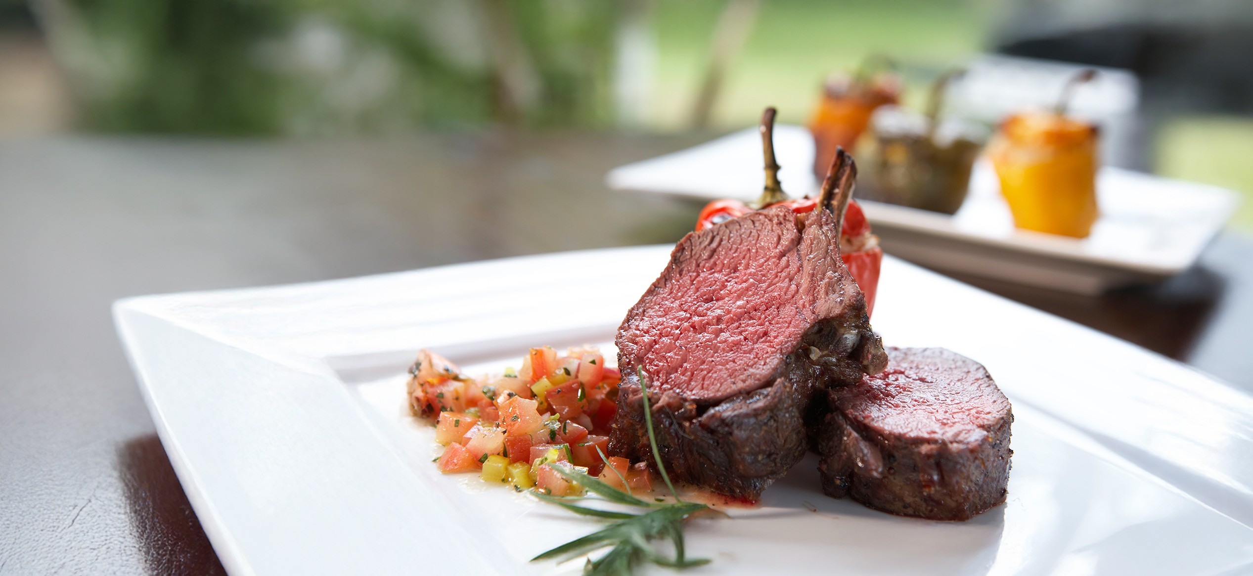 Grilled chops with baked stuffed pepper Graham Brown2